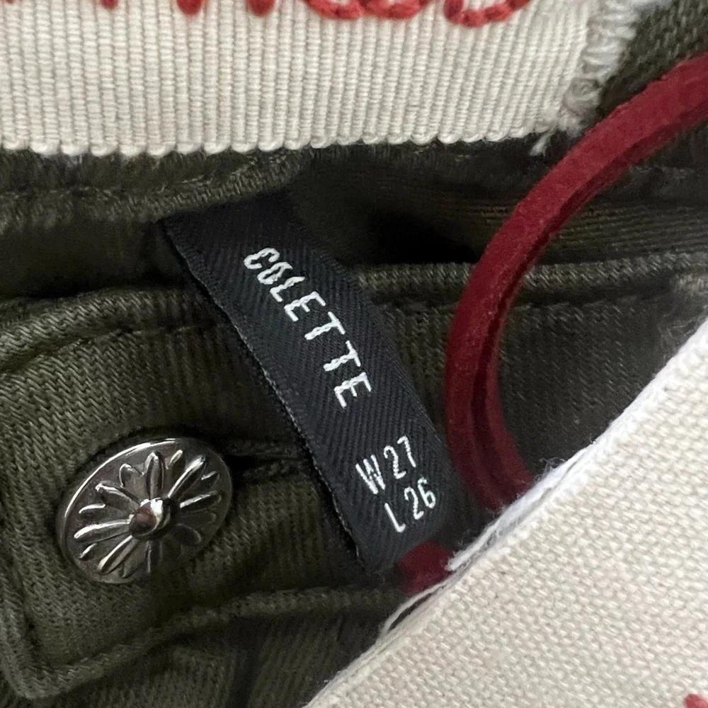 Driftwood 
Collette Roads End plaid cuff crop jeans size 27 - Picture 6 of 11